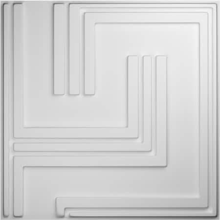 Ekena Millwork 19 5/8in. W x 19 5/8in. H Geometric EnduraWall Decorative 3D Wall Panel, White, 20PK WP20X20GMWH-CASE-20